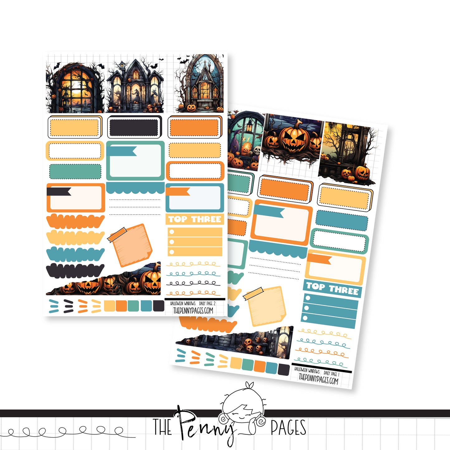 Halloween Windows  - Daily Pages