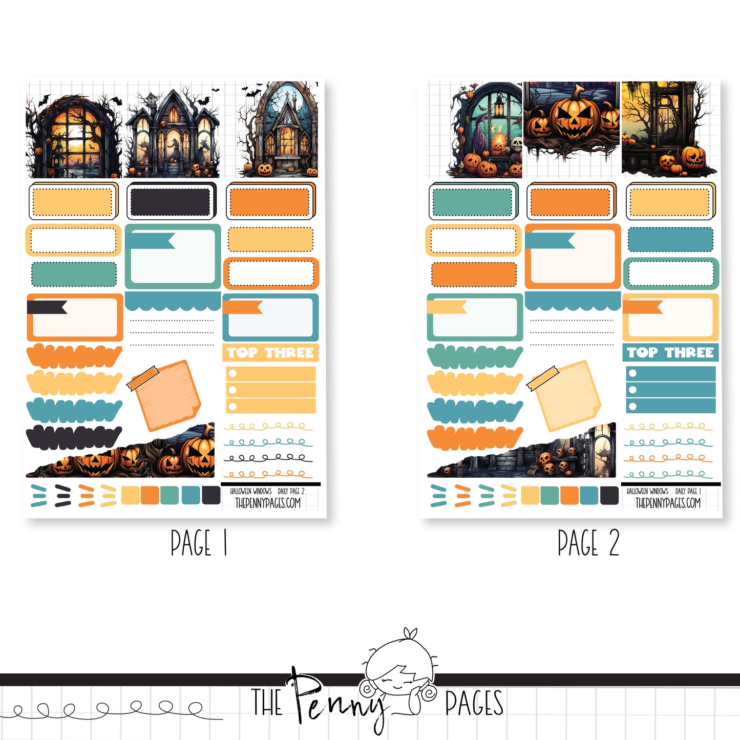 Halloween Windows  - Daily Pages