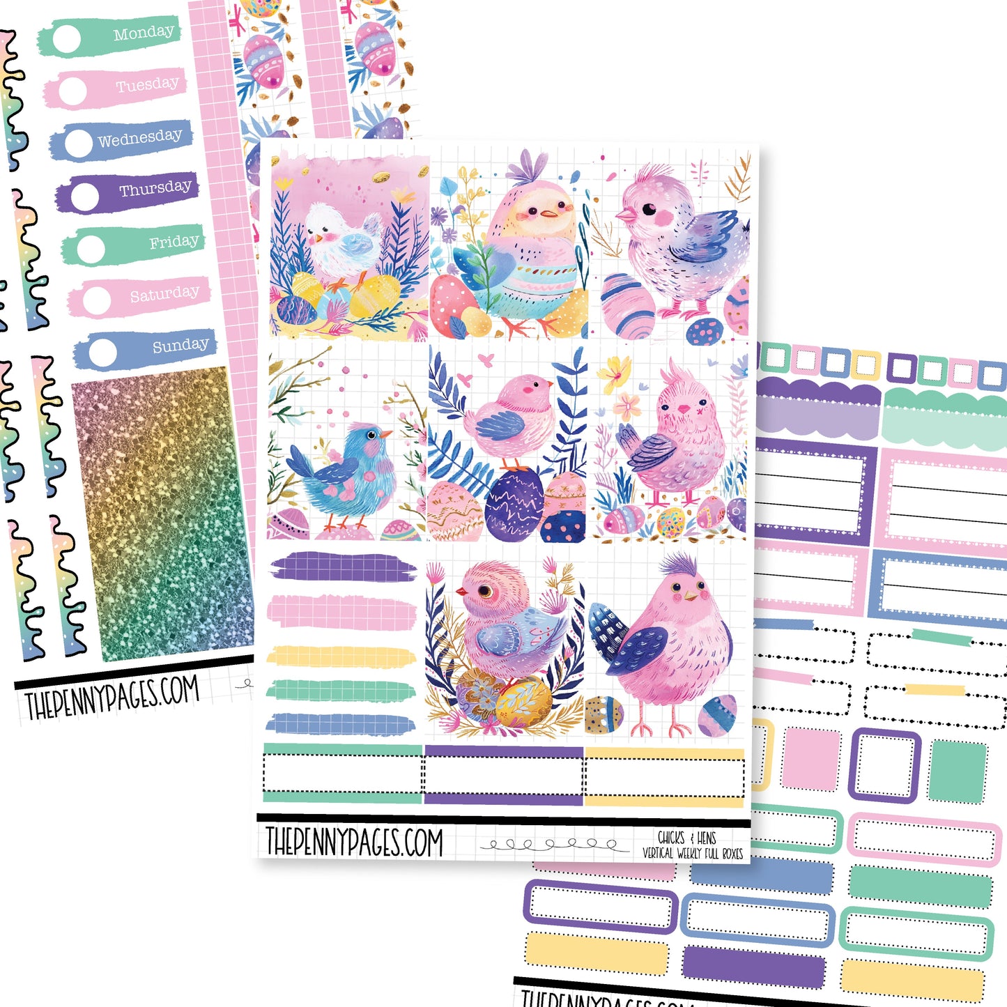 Hens & Chicks - A5 weekly ( 1.3")