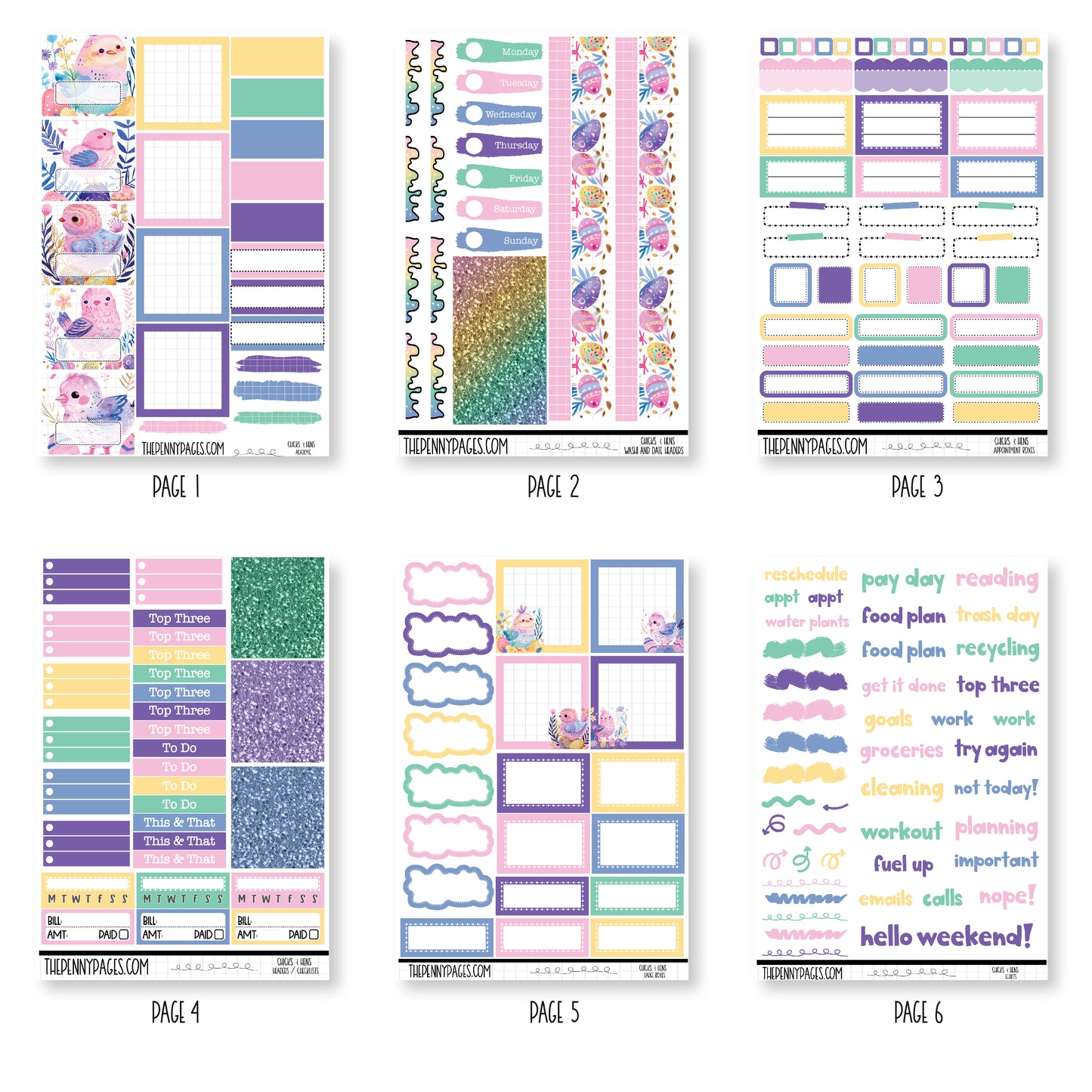 Hens & Chicks - Pentrix weekly kit