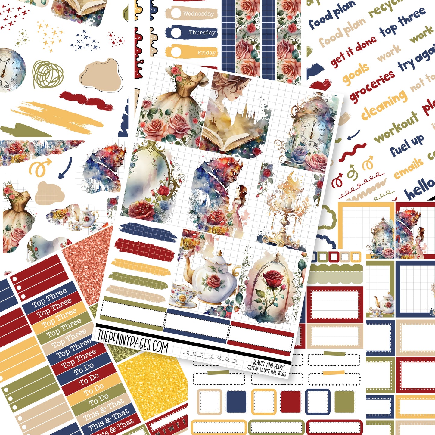 Beauty and Books - A5 weekly ( 1.3")