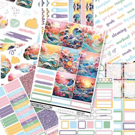 Sun Rise Waves - Standard Vertical