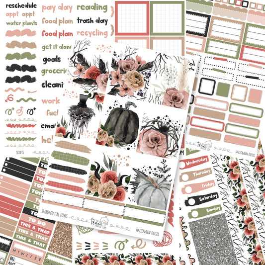 Halloween Roses - A5 weekly ( 1.3")