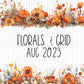 Florals & Grid - August 2023 - Fall