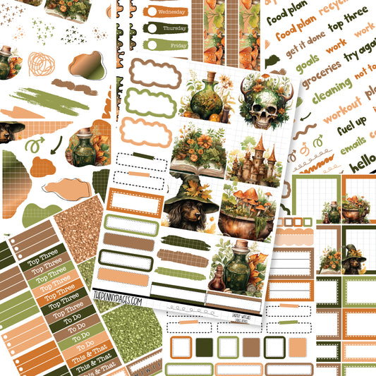 Earthy Potions  - B6 vertical weekly kit