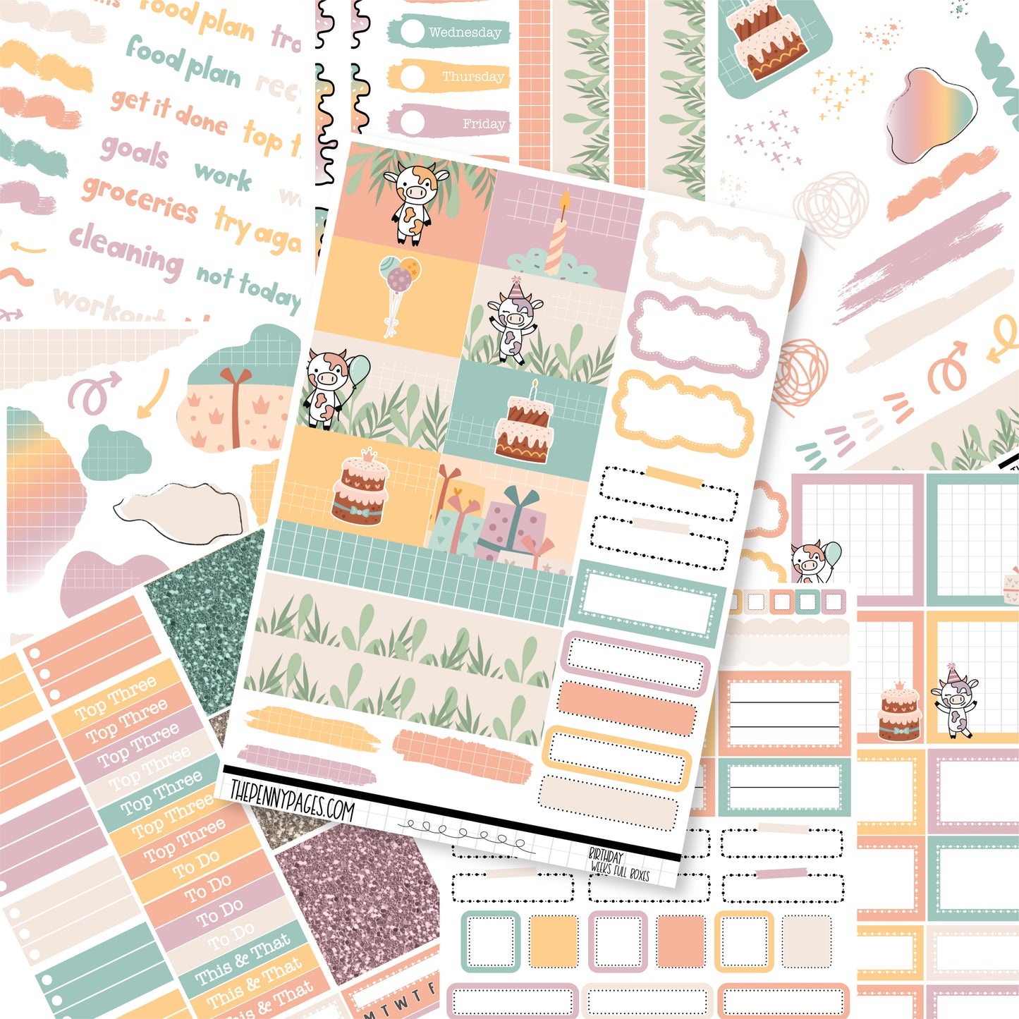 Millie Birthday - Weeks vertical weekly kit