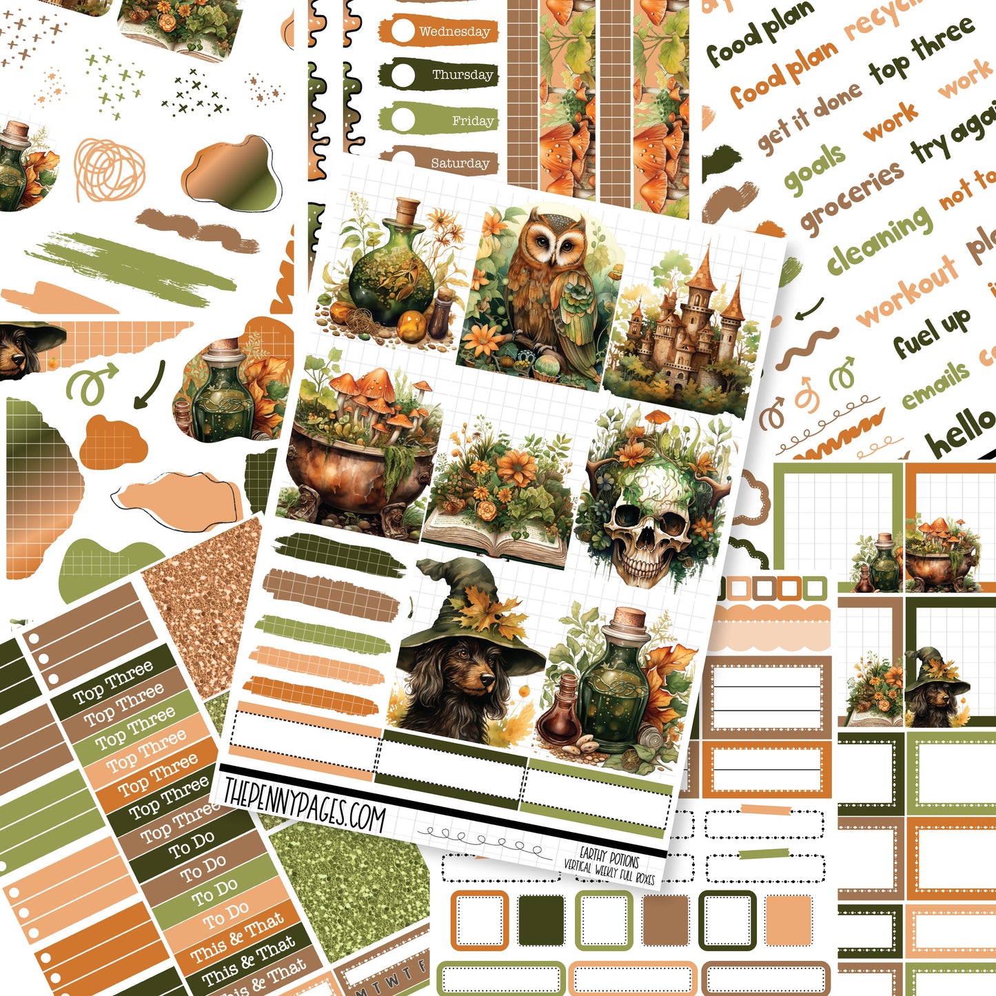 Earthy Potions - A5 weekly ( 1.3")