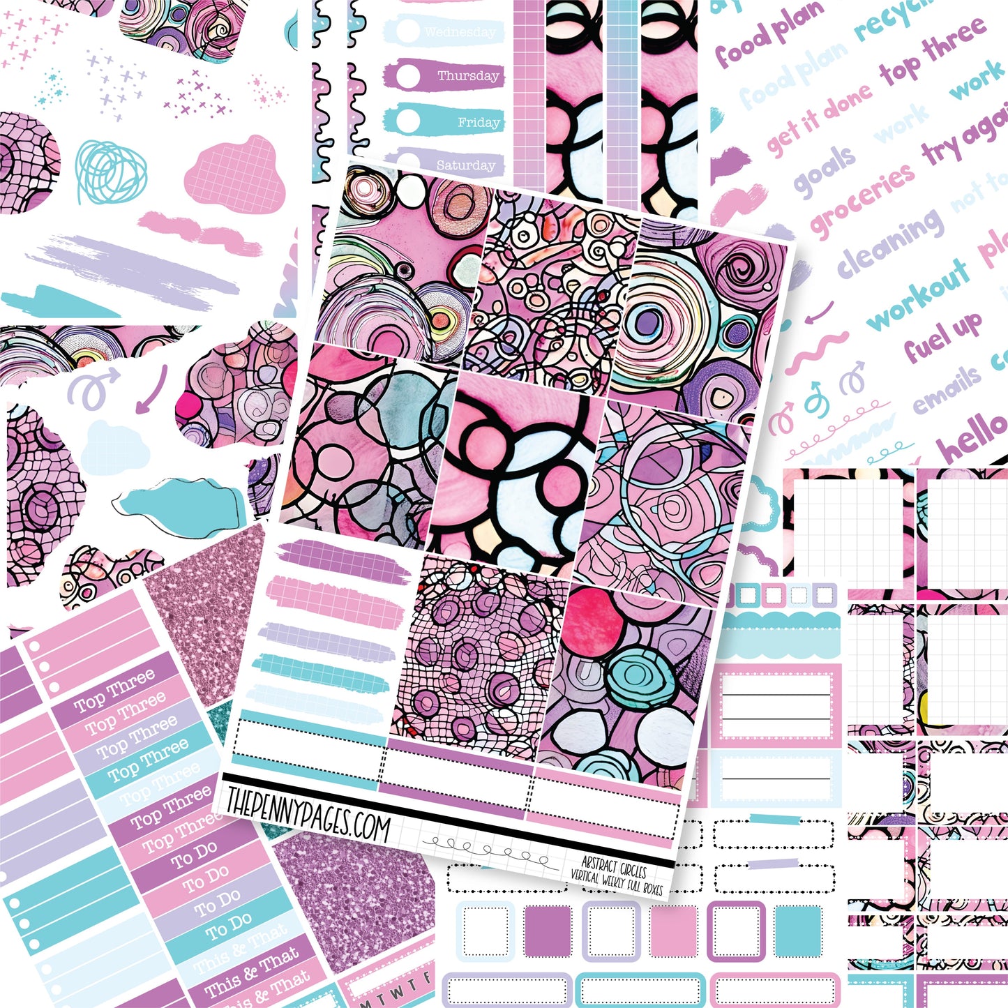 Abstract Circles - A5 weekly ( 1.3")