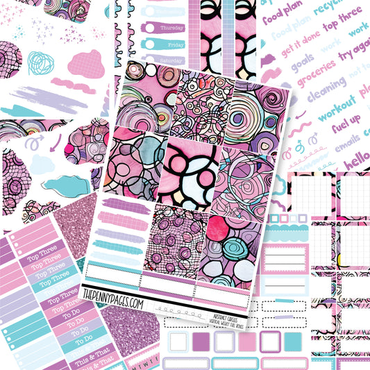 Abstract Circles - A5 weekly ( 1.3")