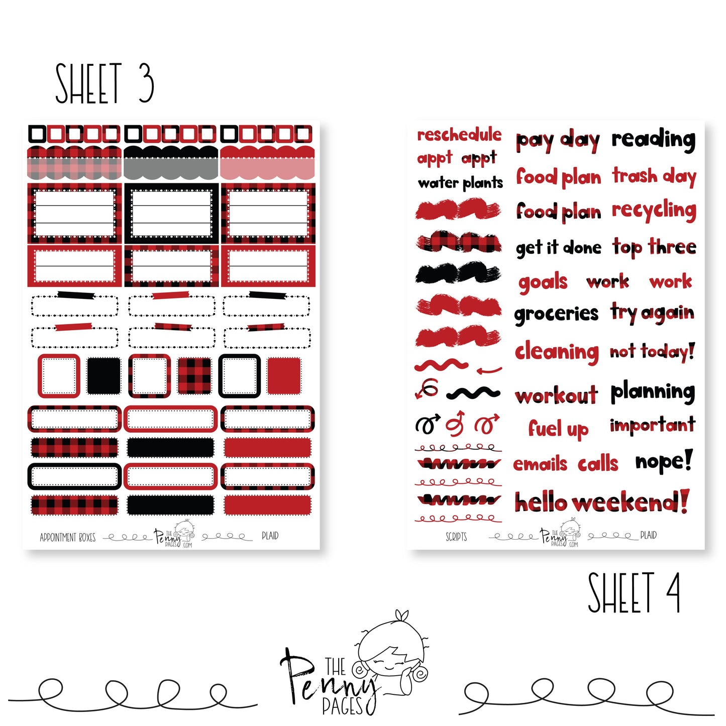 Plaid - A5 weekly ( 1.3")