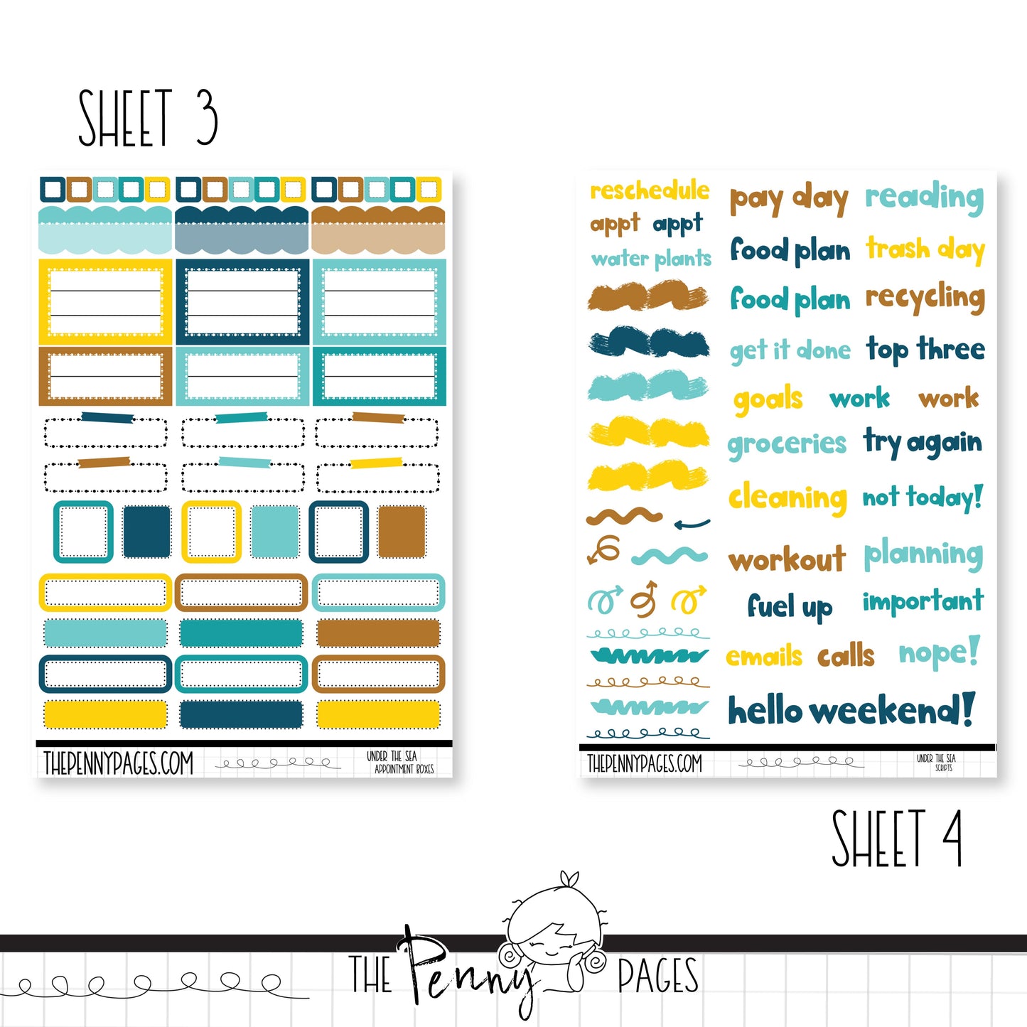 Under the Sea - A5 weekly ( 1.3")