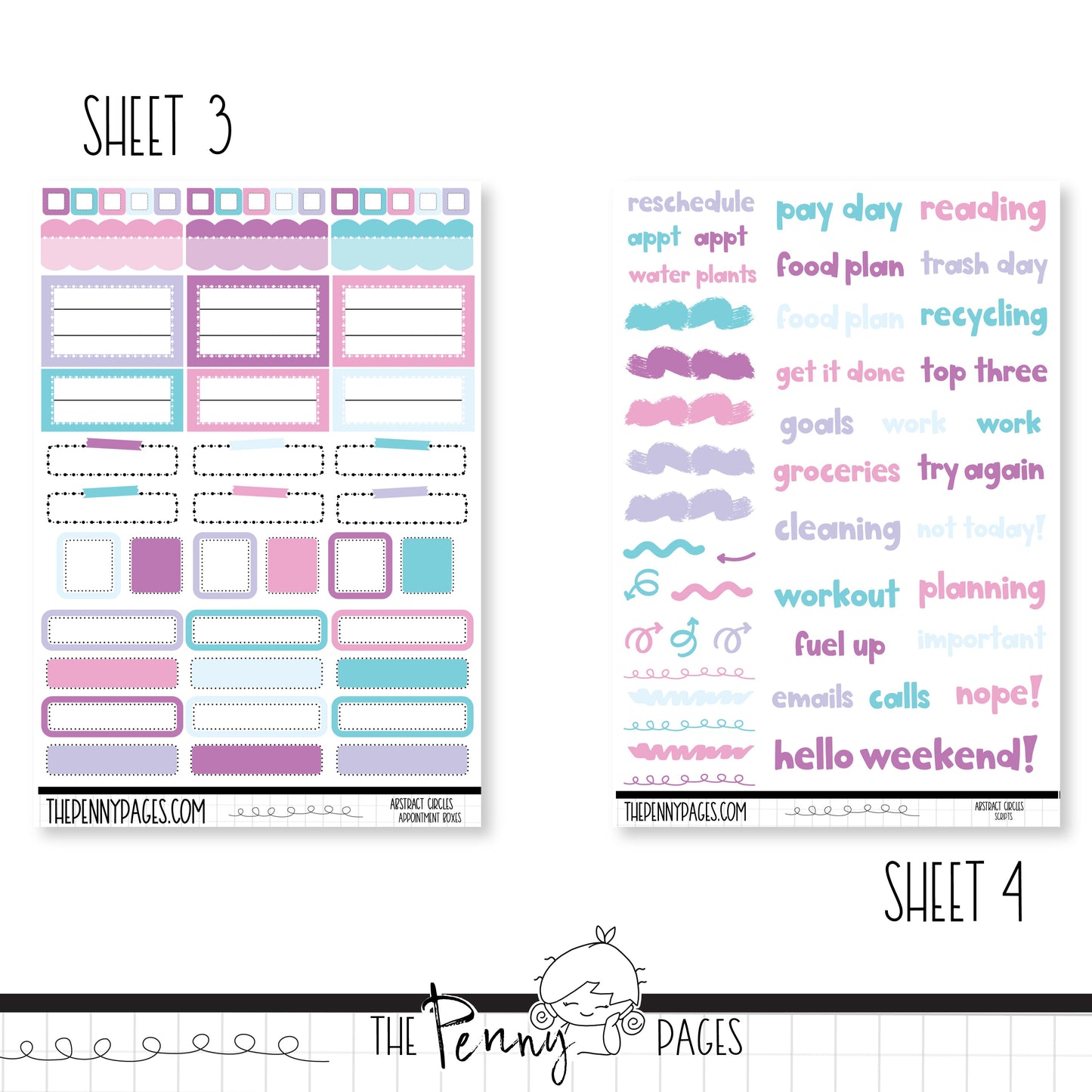 Abstract Circles - A5 weekly ( 1.3")