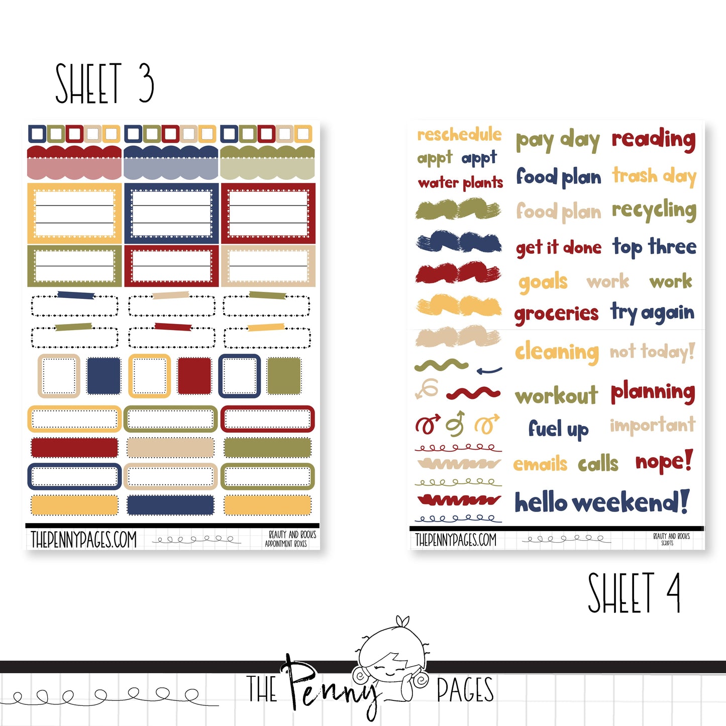 Beauty and Books - A5 weekly ( 1.3")