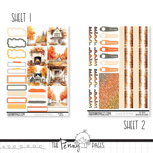 *Limited* Fall Houses  - B6 vertical weekly kit