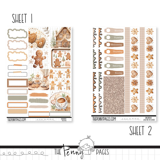 Mini B6 A Little Treat Weekly Planner Sticker Kit sized for ANY Vertical  Insert