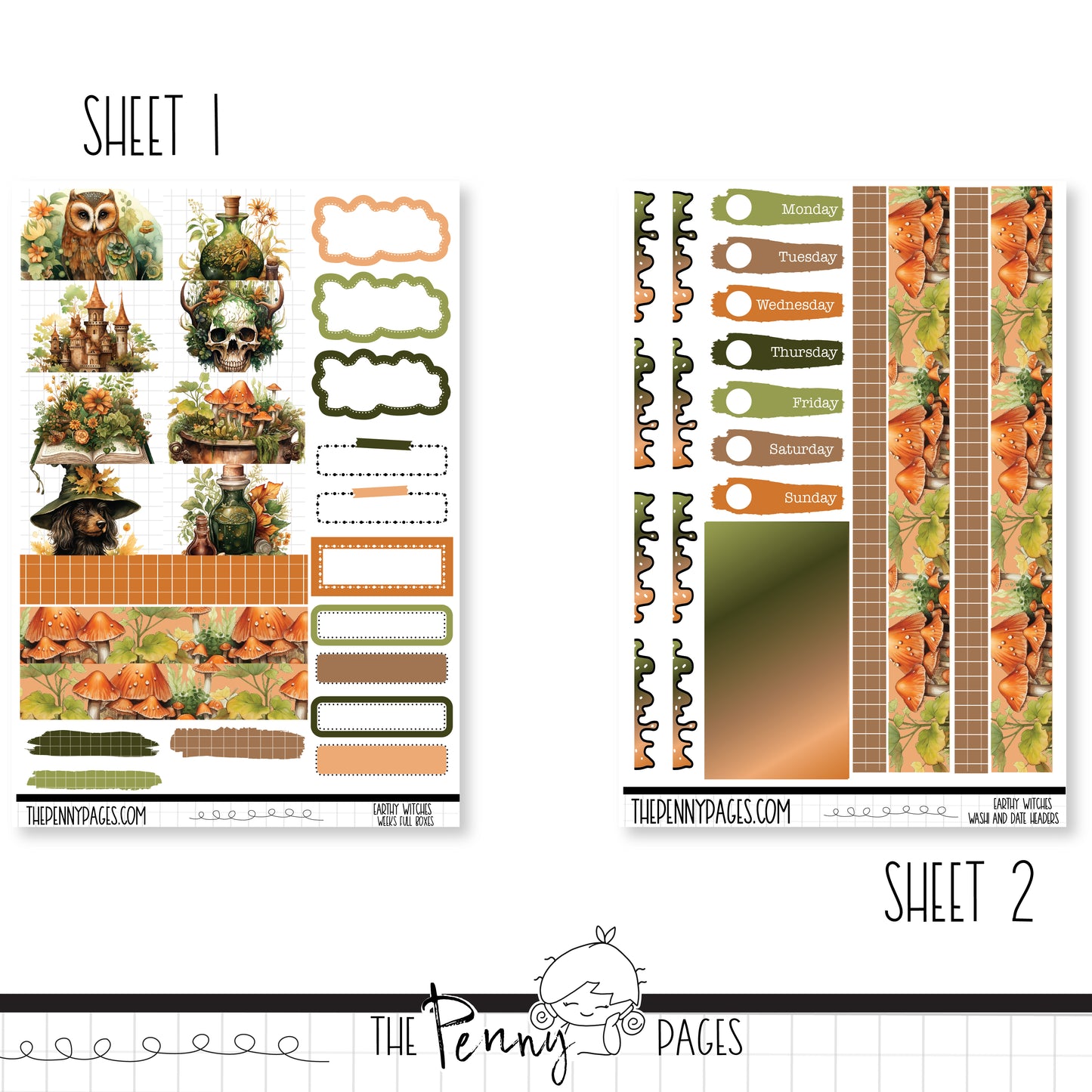 Earthy Potions - Weeks vertical weekly kit