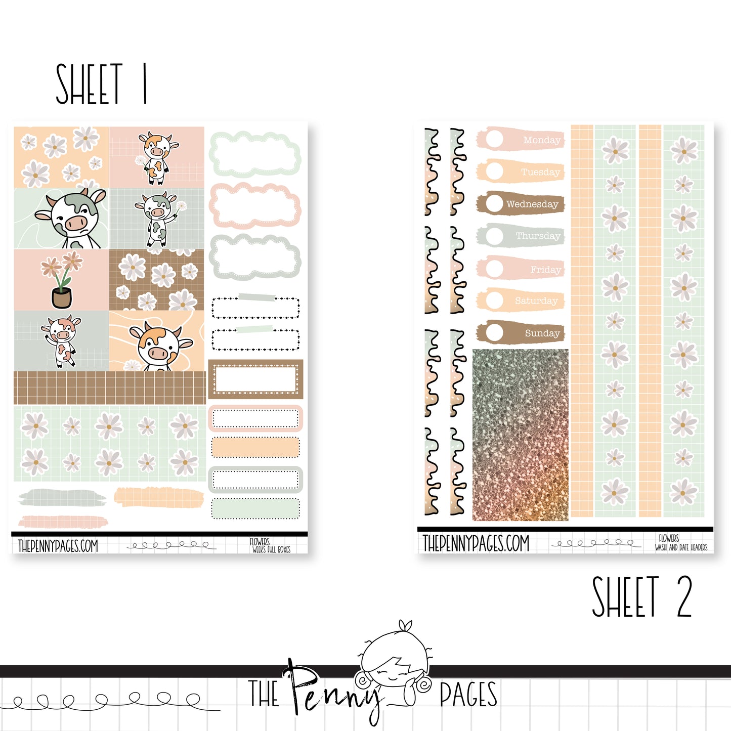 Millie Flowers - Weeks vertical weekly kit