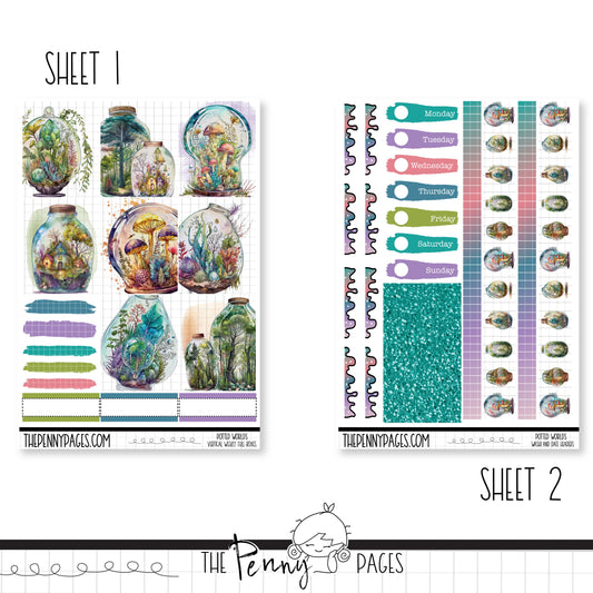 Potted Worlds - A5 weekly ( 1.3")