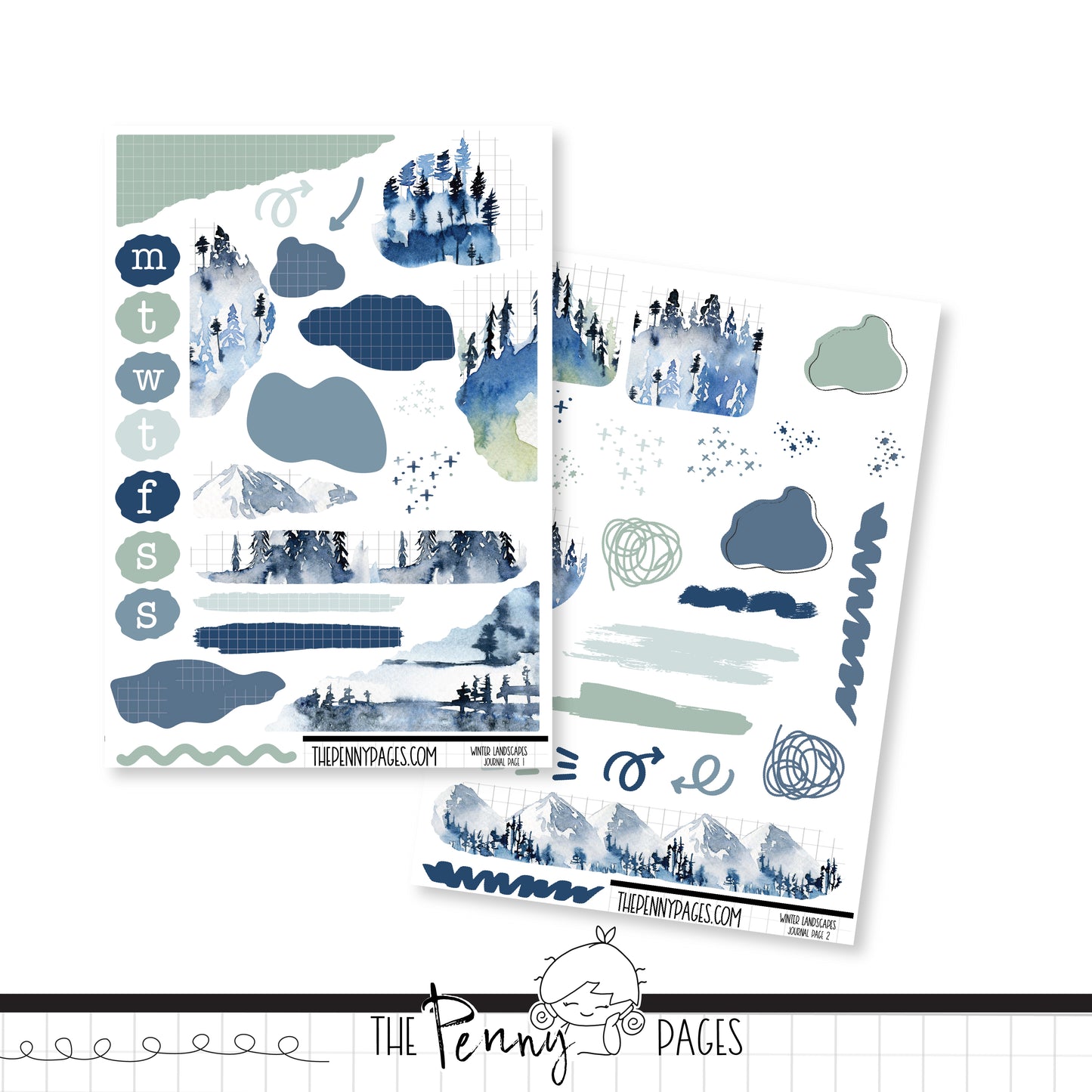 Winter Landscapes - Journaling Kit