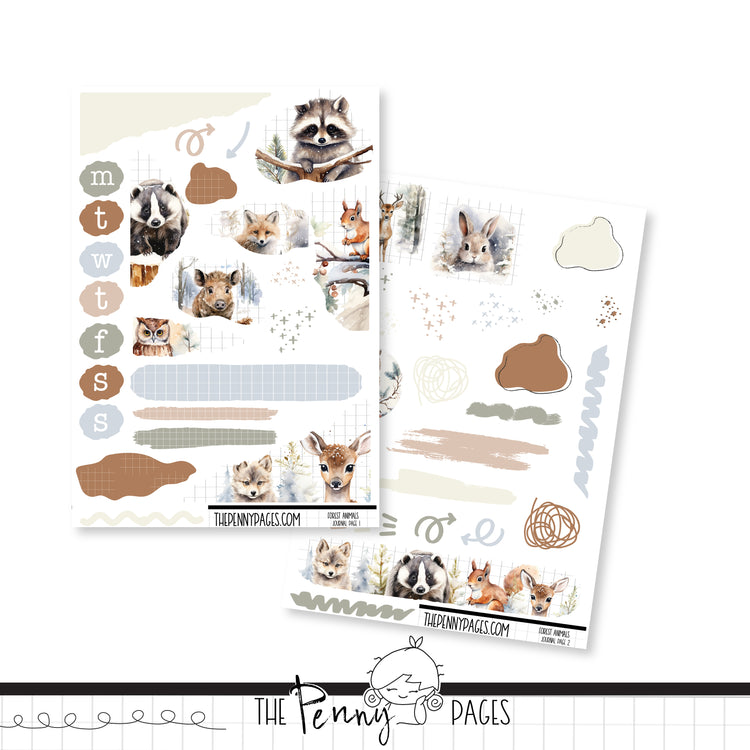 Forest Animals - Journaling Kit