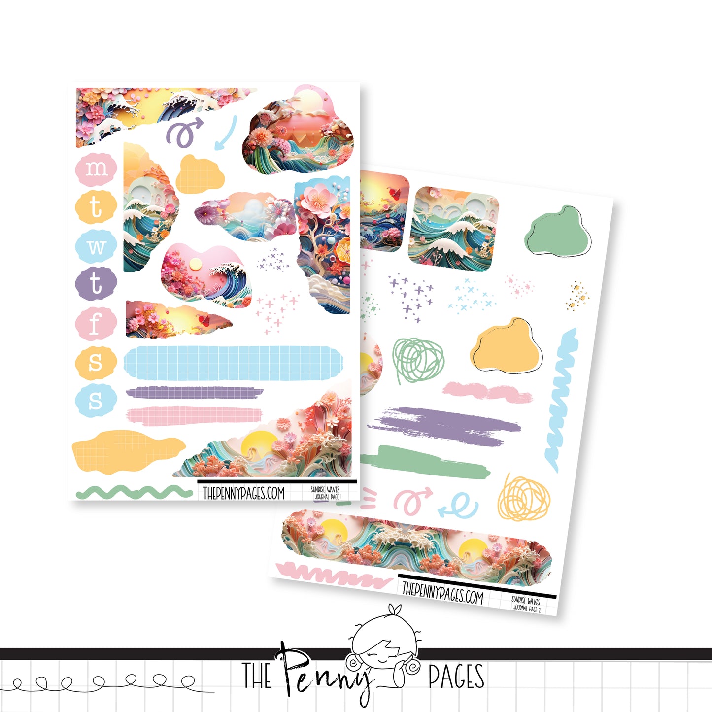 Sun Rise Waves - Journaling Kit