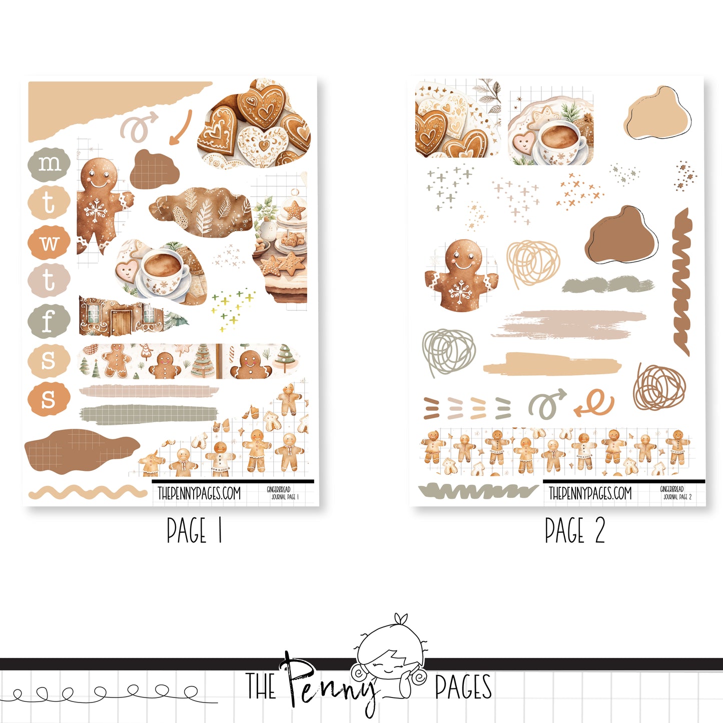 Gingerbread - Journaling Kit