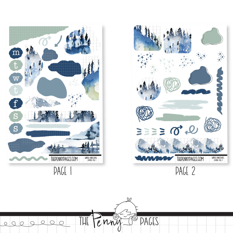 Winter Landscapes - Journaling Kit