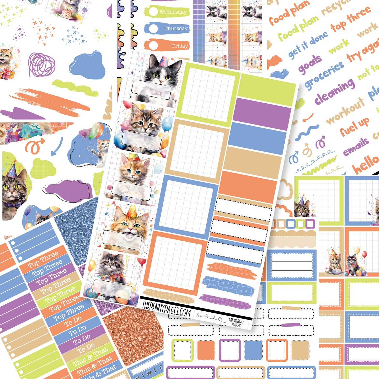 Cat Birthday - Academic weekly kit