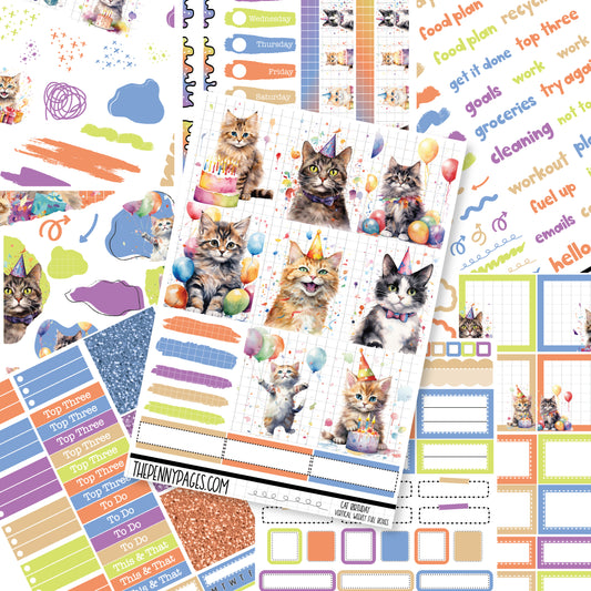 Cat Birthday - Standard Vertical / A5W or A5