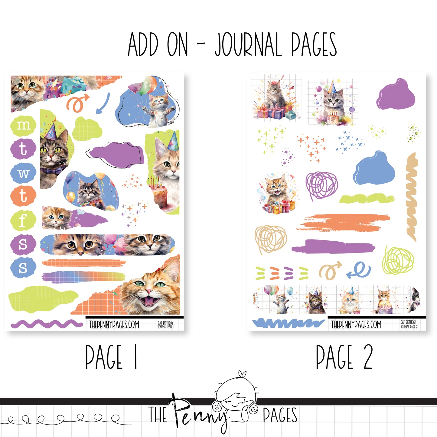 Cat Birthday - Standard Vertical / A5W or A5