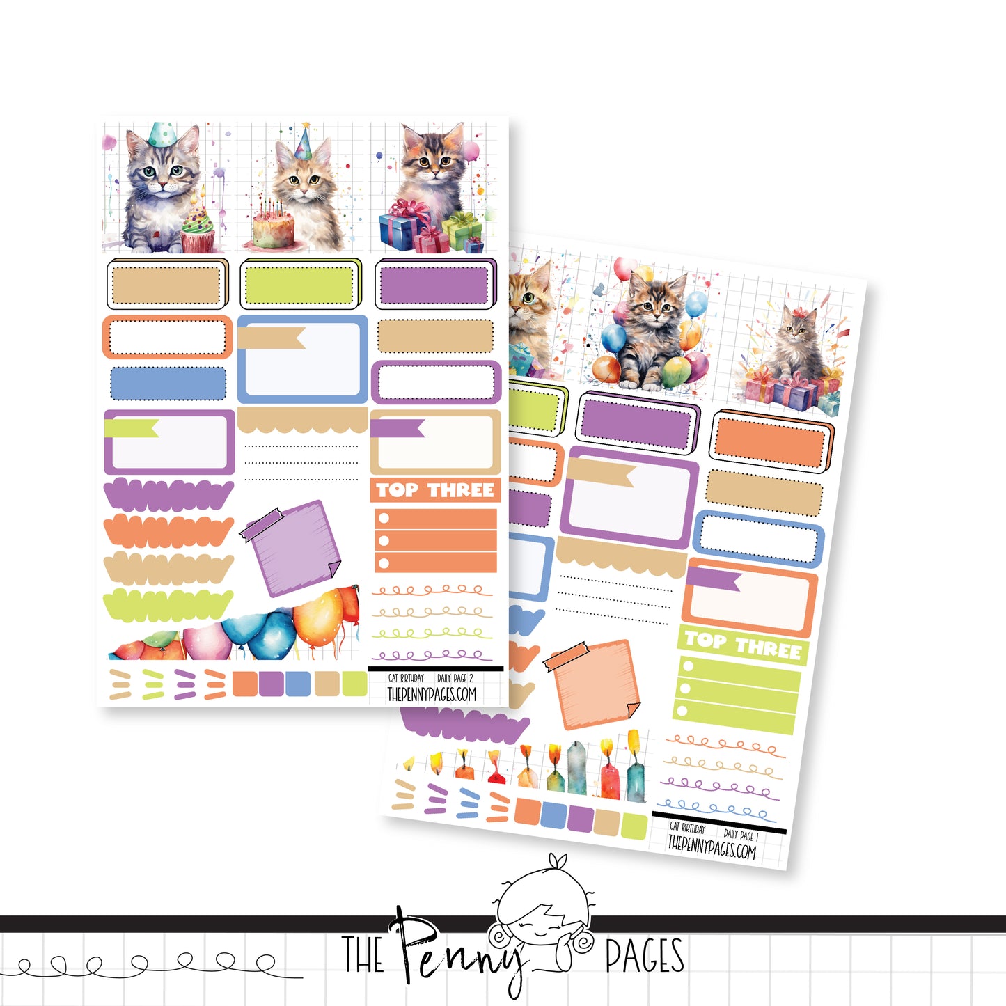 Cat Birthday  - Daily Pages