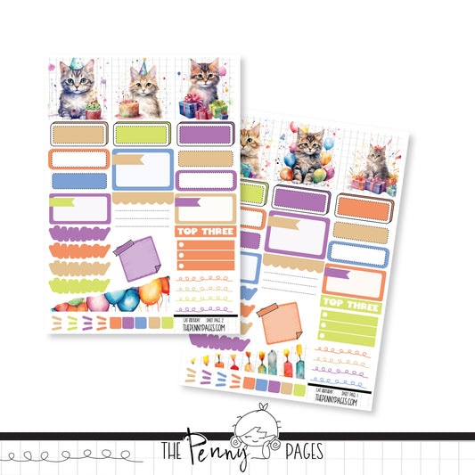 Cat Birthday  - Daily Pages