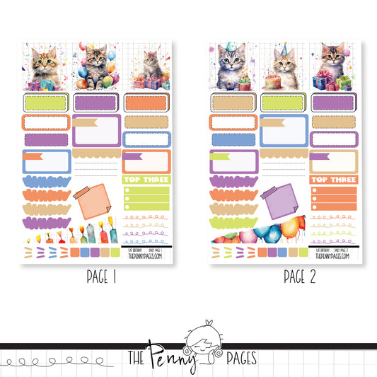 Cat Birthday  - Daily Pages
