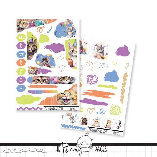 Cat Birthday- Journaling Kit