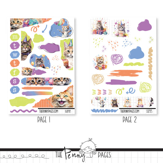 Cat Birthday- Journaling Kit