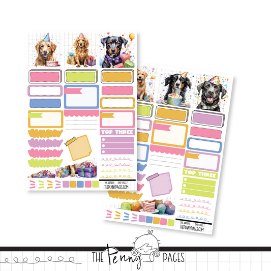 Dog Birthday  - Daily Pages