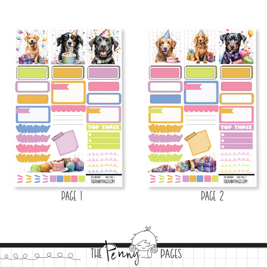 Dog Birthday  - Daily Pages