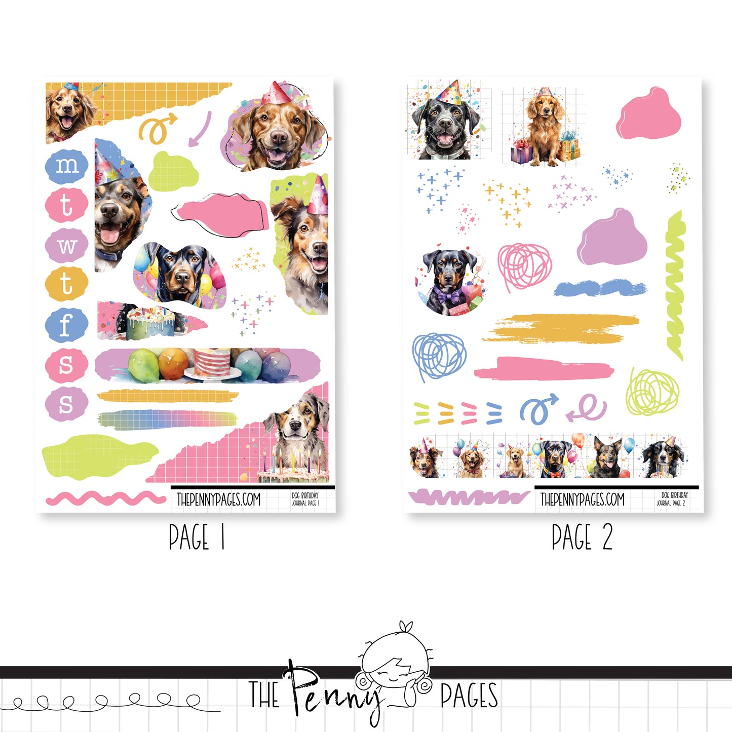 Dog Birthday- Journaling Kit