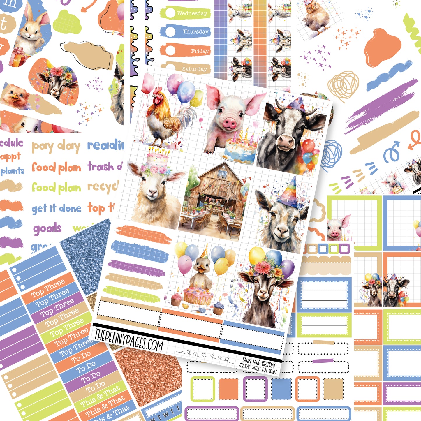 Farm Yard Birthday - Standard Vertical