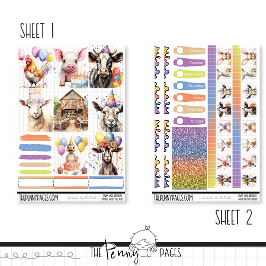 Farm Yard Birthday - Standard Vertical