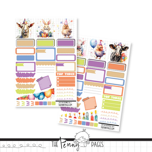 Farm Yard Birthday  - Daily Pages