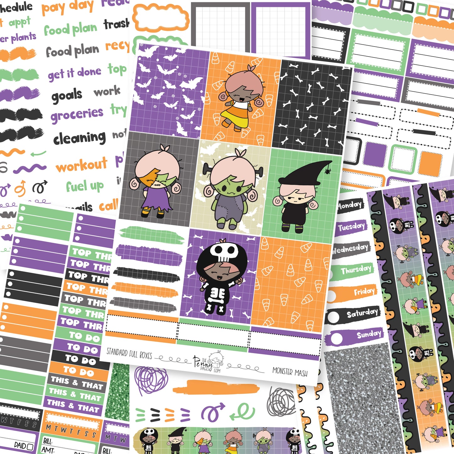 Monster Mash - A5 weekly ( 1.3")