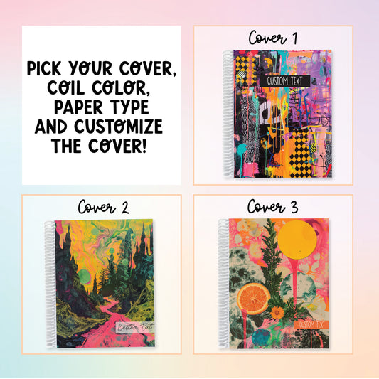 Notebook Planner - Bold Abstract Forests