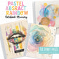 Notebook Planner - Pastel Abstract Rainbow