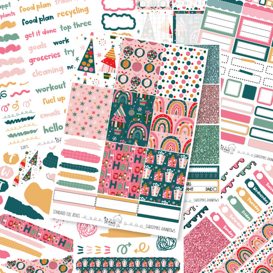 Christmas Rainbows - A5 weekly ( 1.3")