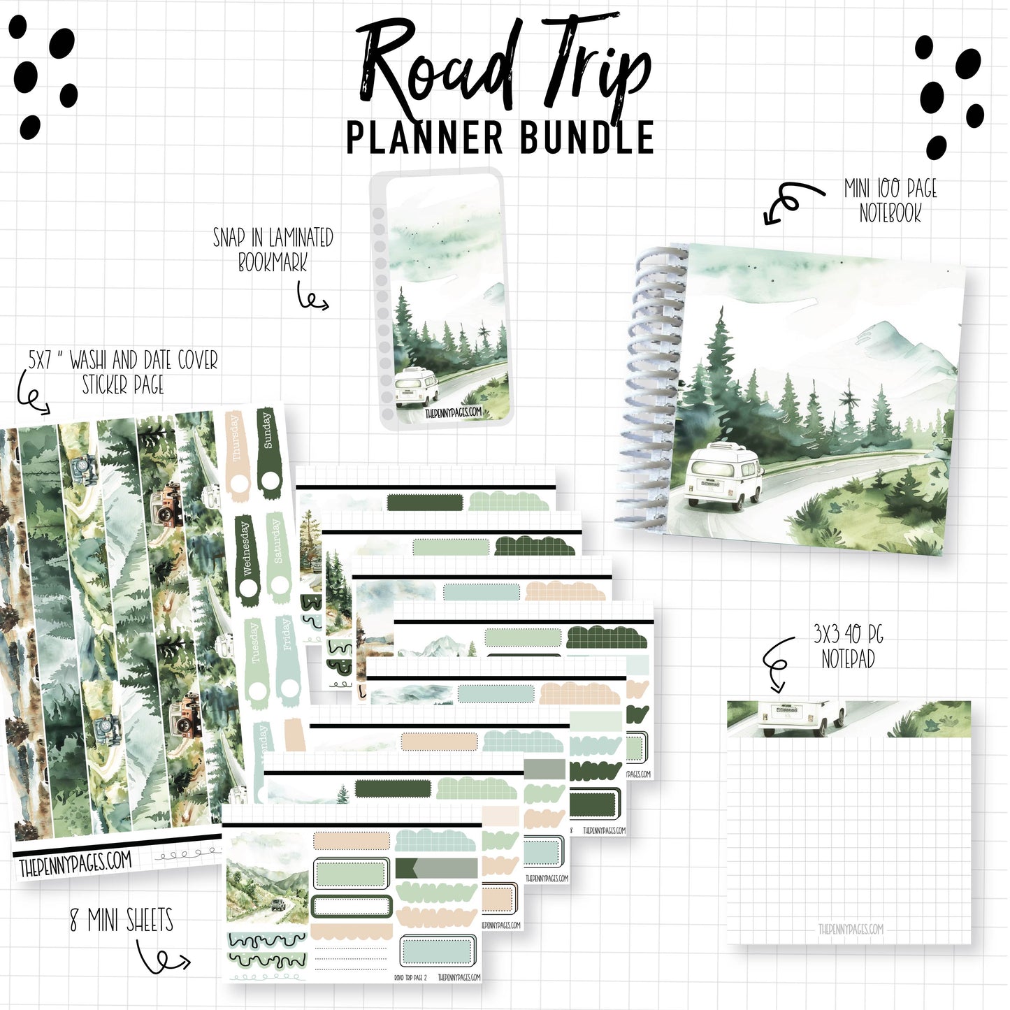 Road Trip - Planner Bundle