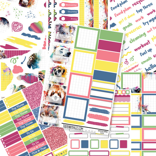 Watercolor Animals - Pentrix weekly kit