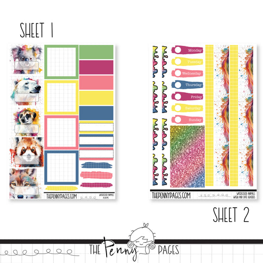 Watercolor Animals - Pentrix weekly kit