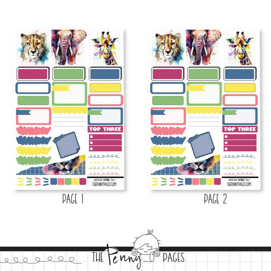 Watercolor Animals - Daily Pages