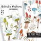 Watercolour Mushrooms - Notebooks